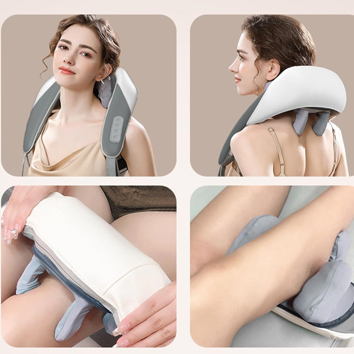 Nuvibell™-Masajeador para cuello, hombros y espalda con calor terapéutico