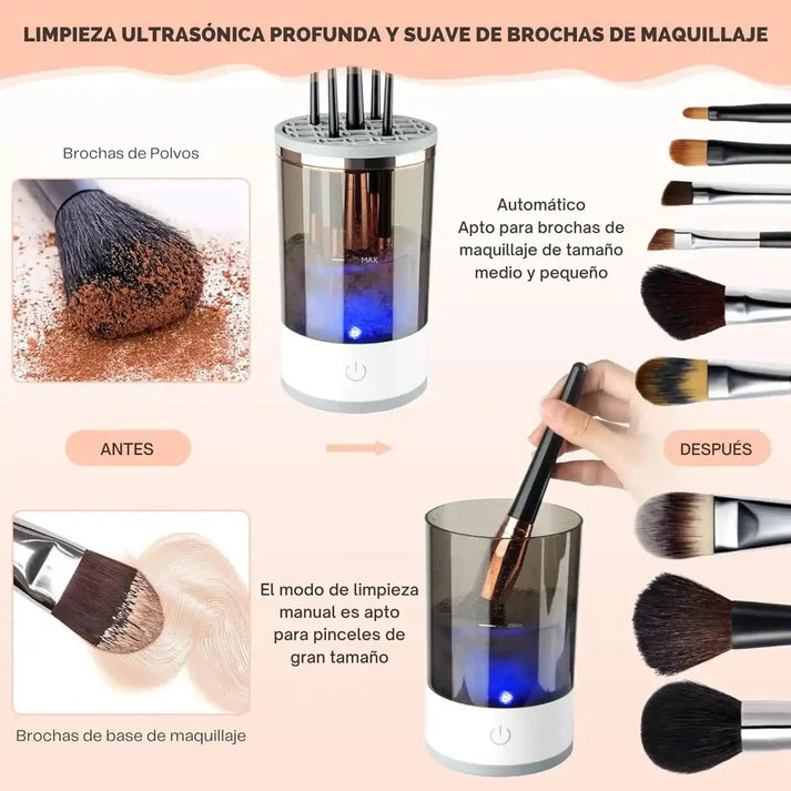 Nuvibell™-Limpiador de brochas eléctrico
